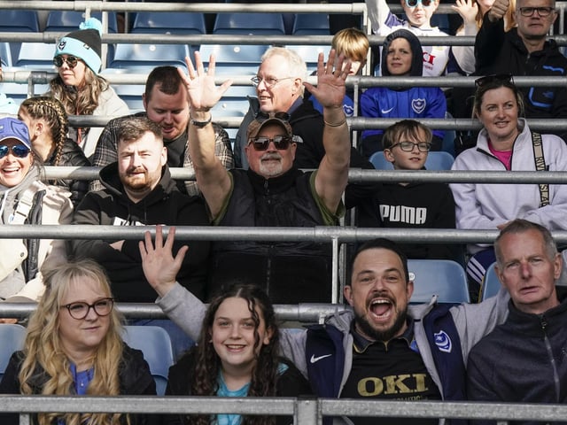Pompey fans played a big role in carrying their team to a massive three points in their Championship survival battle against Blackburn Rovers.