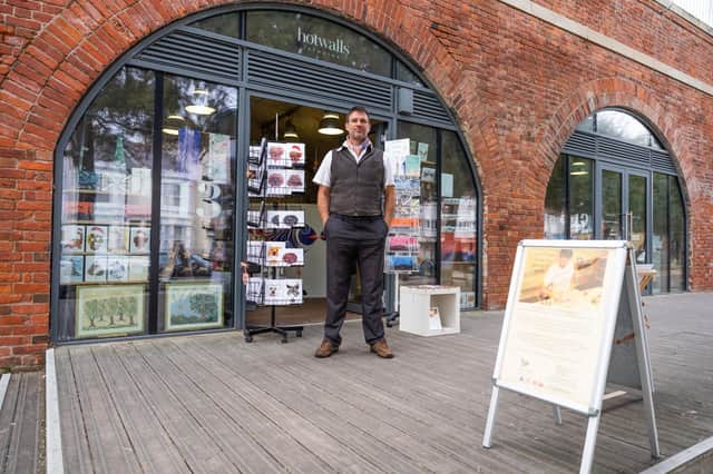 James Mouland outside his Studio 13 Hotwalls, in Old Portsmouth. Picture: Andy Hornby
