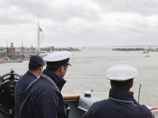 HMS Queen Elizabeth sailed from Portsmouth in November 2022 to begin her Autumn deployment.