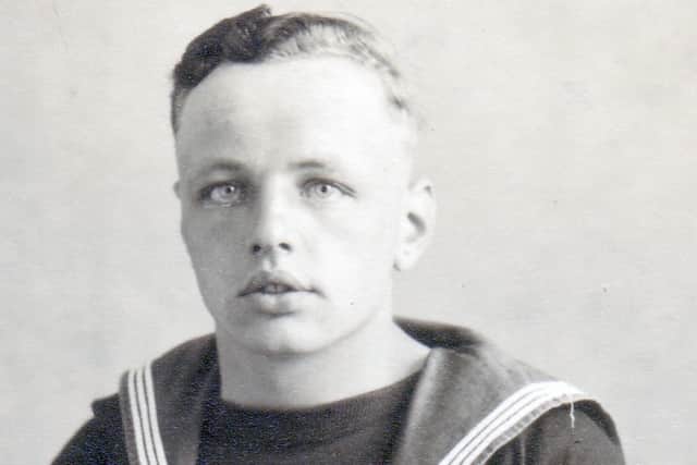 Basil as a 15 year old when in training at St Vincent, Gosport.