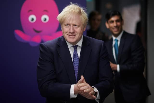 Prime Minister Boris Johnson and former Chancellor of the Exchequer Rishi Sunak. Both are viewed as contenders to replace Liz Truss, alongside Penny Mordaunt. Picture: PA
