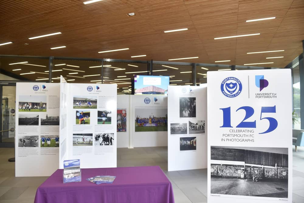 The 125 years celebrating Portsmouth FC in photographs exhibition is on show at Ravelin Sports Centre in Portsmouth and will be on display until Sunday, August 18, 2024.

Picture: Sarah Standing (050824-9027)