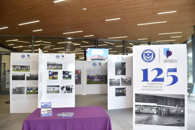 The 125 years celebrating Portsmouth FC in photographs exhibition is on show at Ravelin Sports Centre in Portsmouth and will be on display until Sunday, August 18, 2024.
Picture: Sarah Standing (050824-9027)