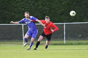 Fareham (red) in action during their 5-0 home loss to AFC Stoneham - one of six defeats in the Reds' last eight Wessex League games at Cams Alders. Picture: Neil Marshall