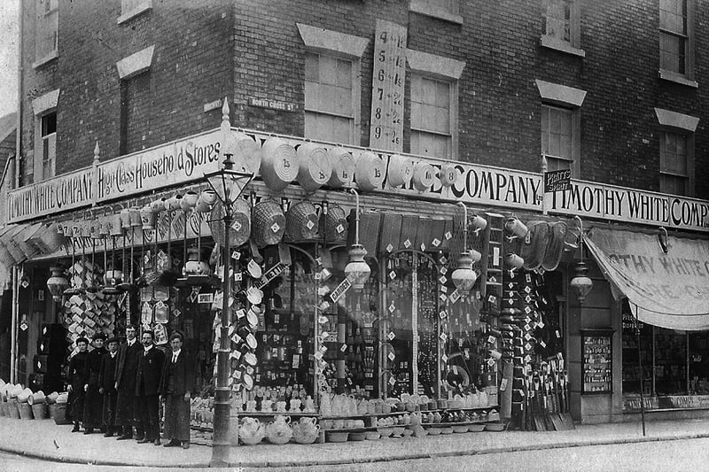 Timothy White's in North Cross Street, Gosport, about 1910. Picture courtesy Peter Greenaway.