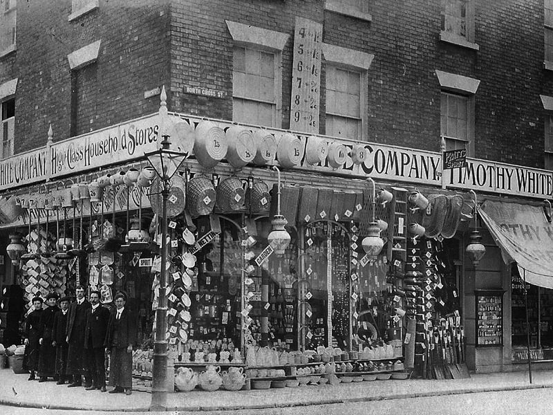 Timothy White's in North Cross Street, Gosport, about 1910. Picture courtesy Peter Greenaway.