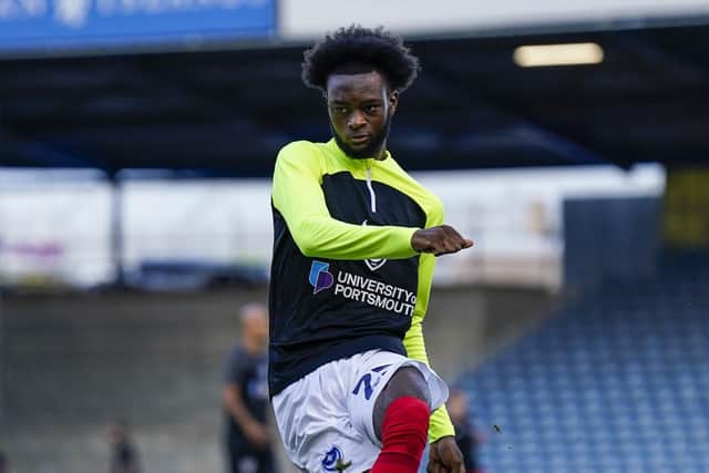 Abu Kamara is currently on loan at Pompey from Norwich