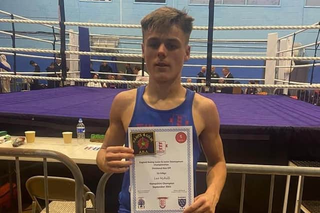 Hampshire champion and southern counties junior ABA under-46kg finalist Leo Myhill