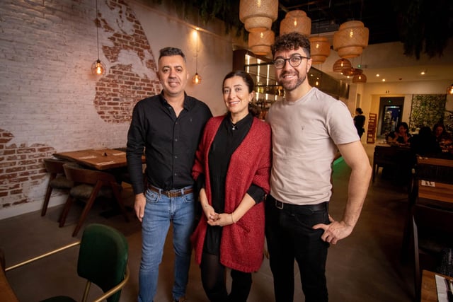Pictured: Owners, Nino Taycur with his wuth Hatun and Mehmet Basbaydar in the new extension at Farm Kitchen on Thursday 21st December 2023

Picture: Habibur Rahman