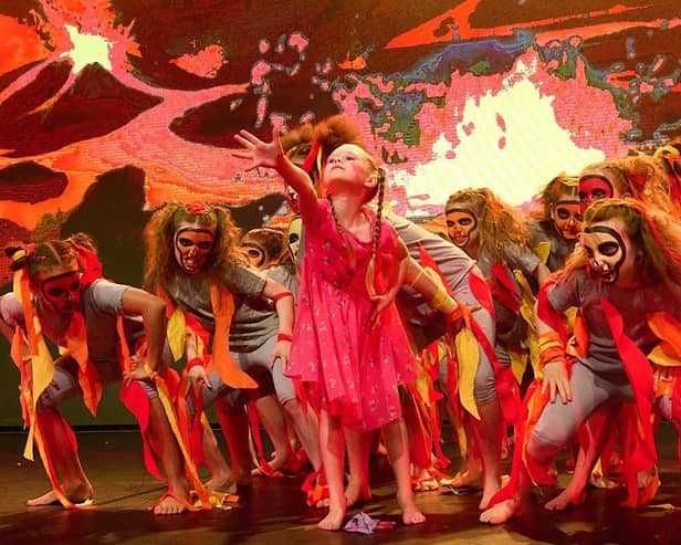 Dance Live! 2023 Junior Finals at Portsmouth Guildhall - 28/04/2023 - Mayfield School Juniors. Picture by Vernon Nash