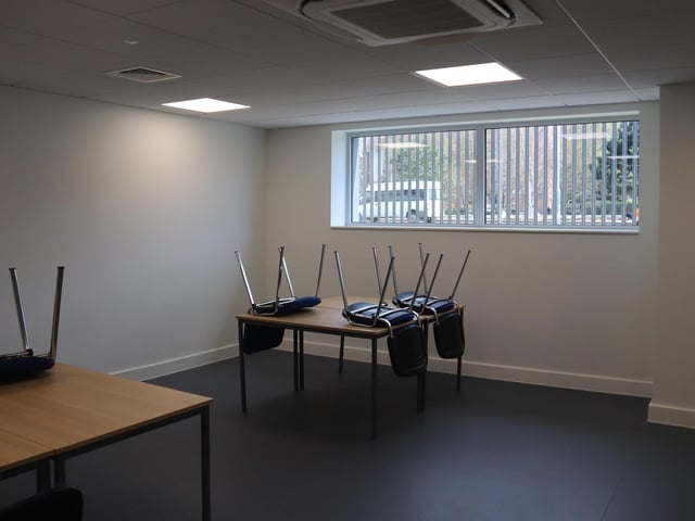 The Border Control Post at Portsmouth International Port, which has been described as a "white elephant" by councillor Gerald Vernon-Jackson. Port director Mike Sellers said roughly half of the building will not be used, as it was built under previous border control specifications.
