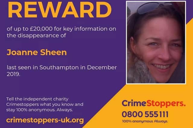 Joanne Sheen. Pic Crimestoppers