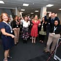 Cheryl Carter cuts the ribbon. Picture: Chris Moorhouse   (jpns 290921-03)