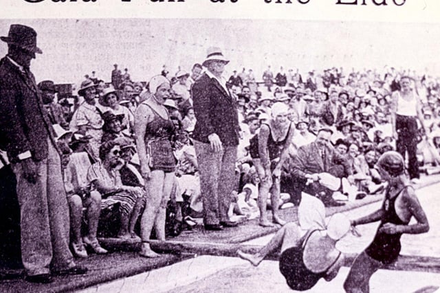Gala fun at Hilsea Lido in August 1936