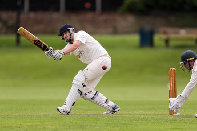 James Headen on his way to an undefeated 86 for Fareham & Crofton 2nds. Picture: Chris Moorhouse