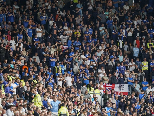 Pompey fans demonstrated their loyalty with another superb showing on the road