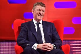 Tim Peake during the filming for the Graham Norton Show at BBC Studioworks 6 Television Centre, Wood Lane, London, to be aired on BBC One on Friday evening.
