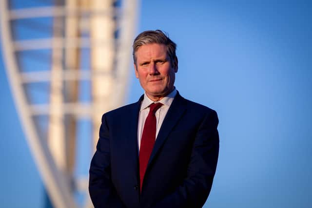 Sir Keir Starmer at The Point, Old Portsmouth during a visit to Portsmouth at the end of 2019 before he was elected as the Labour leader.
Picture: Habibur Rahman