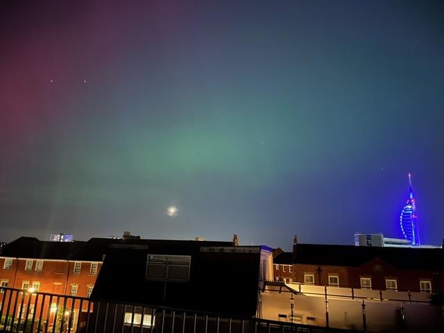 The Northern Lights seen over Old Portsmouth.