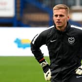 Alex Bass saved a penalty in Pompey's 1-0 victory over Wycombe in November.   Picture: Graham Hunt