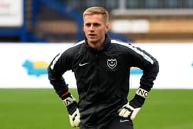 Alex Bass saved a penalty in Pompey's 1-0 victory over Wycombe in November.   Picture: Graham Hunt