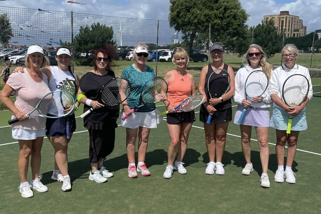 Southsea v Lee 4: Helen Shelton, Emily Last, Christina Georgiou, Annette Footman-Williams, Belinda Brown, Sarah Pearce, Jacqui Hyde, Rona Thurston