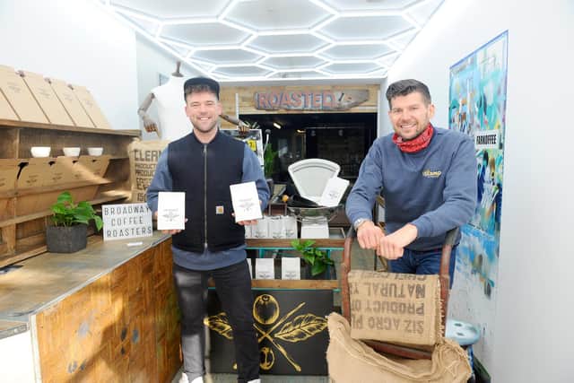 Duane Bradshaw (33) from Southsea, has opened Broadway Coffee Roasters in Highland Road, Southsea with business partner Toby Woodfine (39).