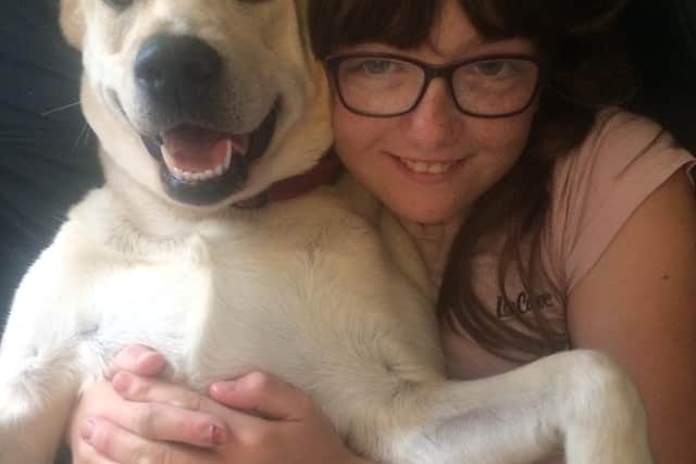 Narla was killed at the scene. Pictured is Sieanna Redford and Narla. Picture: Rachel Redford
