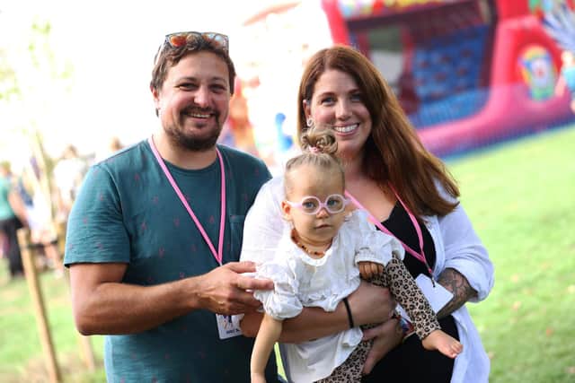 Pictured is Kris Bufton, Doris Bufton, 2, and Alexandra Bufton at the event.