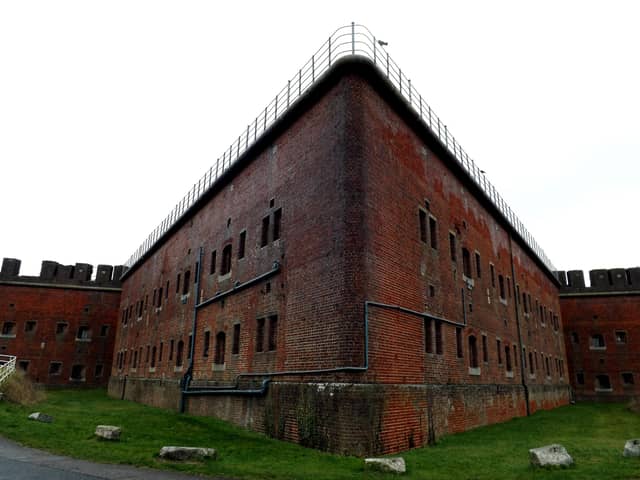Fort Purbrook is listed on the Historic England 'at risk' register. It is a Grade II* listed building, has a priority category of C and is described as being in poor condition. Picture: Robert Pragnell.