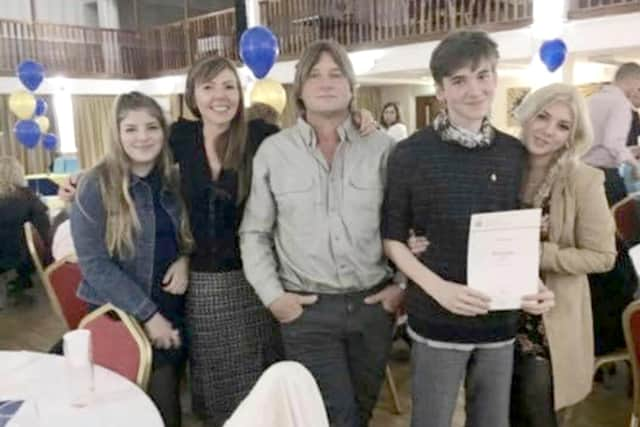 Patrick with his late wife Julia and their three children, Phoebe, Naish and Yasmin.