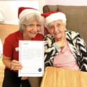 Sending a little Christmas cheer across the region with her thoughtful letter.