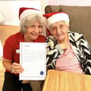 Sending a little Christmas cheer across the region with her thoughtful letter.