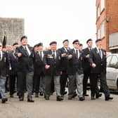 Falkland Veterans march through Old Portsmouth. Picture: Keith Woodland