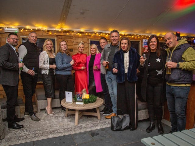 Launch night of Queens Hotel Winter Lodge 2023  in Southsea on Friday 24th of Novermber 2023Pictured: People having fun at the lodgePicture: Habibur Rahman