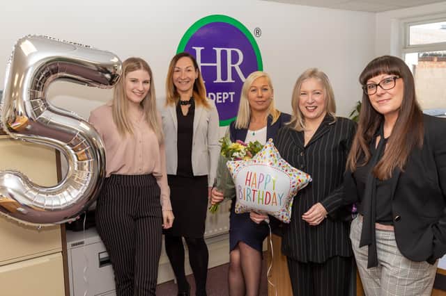 Pictured: Issy Dyson, Anna Niemczewska, Deborah Weatherell, Myfanwy Williams and Camilla Cooper (from left-right)