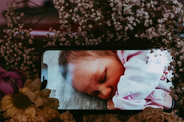 Liberty Photography in Southsea is offering FaceTime photoshoots for newborns.