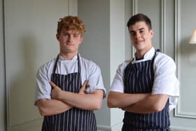 Apprentices Jack Breach and Ketan Dixon-Whiteaway at the Queens Hotel in Southsea 