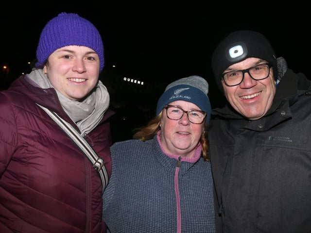 Kate Stoneman, left, with her parents Maggie and Andrew Stoneman.
Picture: Chris Moorhouse (jpns 011123-40)