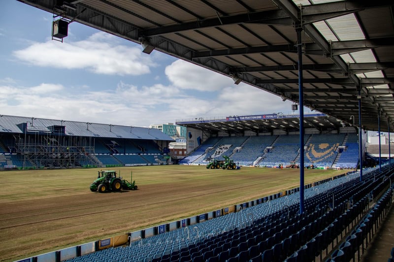 Pompey are working to a tight timeframe to ensure the work is completed in time for the new season.Picture: Habibur Rahman