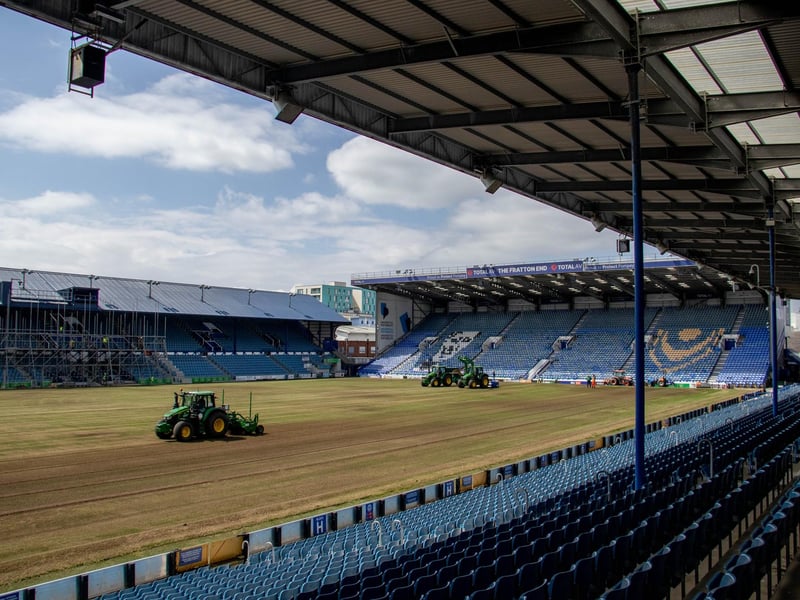 Pompey are working to a tight timeframe to ensure the work is completed in time for the new season.Picture: Habibur Rahman