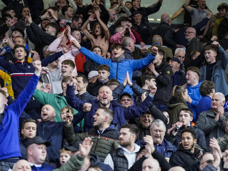 4,019 Pompey fans enjoyed the Blues' 1-0 win at Peterborough