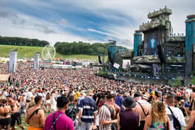 The crowd at Boomtown festival.