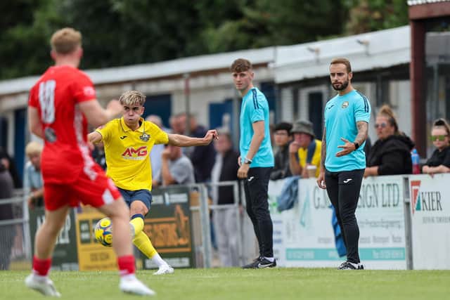 Joe Lea, left, and Pat Suraci during their time as Gosport Borough managers