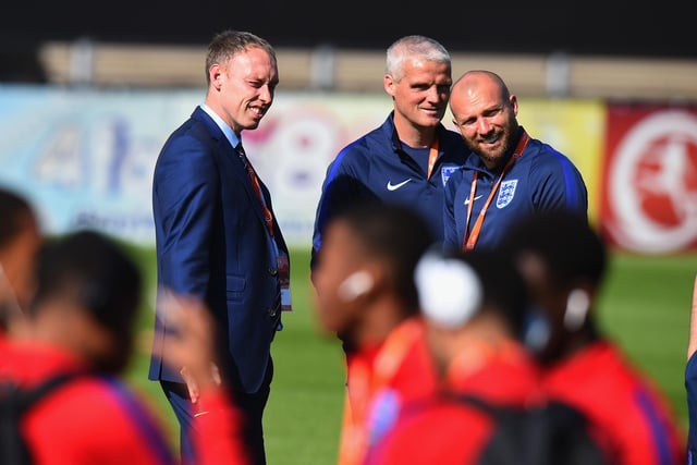 Just three months after his move to the England set-up as a national specialist (out of possession) coach, Foster was part of the Steve Cooper-led England Under-17 coaching team that guided the young Three Lions to the 2017 U17 European Championship final - a game they lost on penalties to Spain. Included in the England side for the tournament were then rising stars Phil Foden, Jadon Sancho and Emile Smith Rowe.
Picture: Tony Marshall/Getty Images