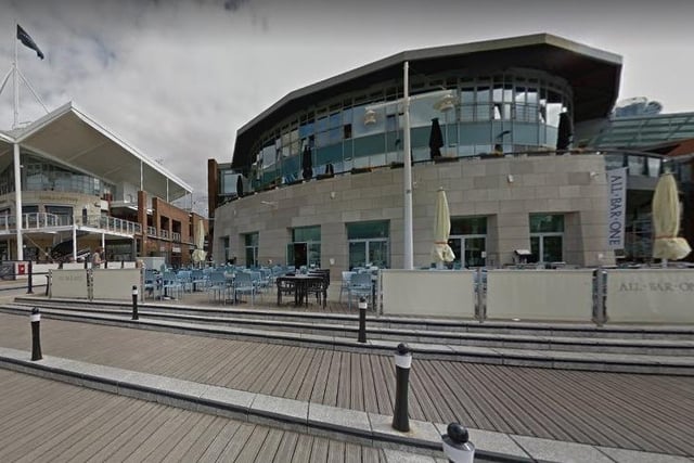 All Bar One, a cocktail bar in Gunwharf Quays has a 4.4 Google rating based on 2,712 reviews. One person writes: "Solid food and drinks Great music Loved the brisket burger and halloumi fries."