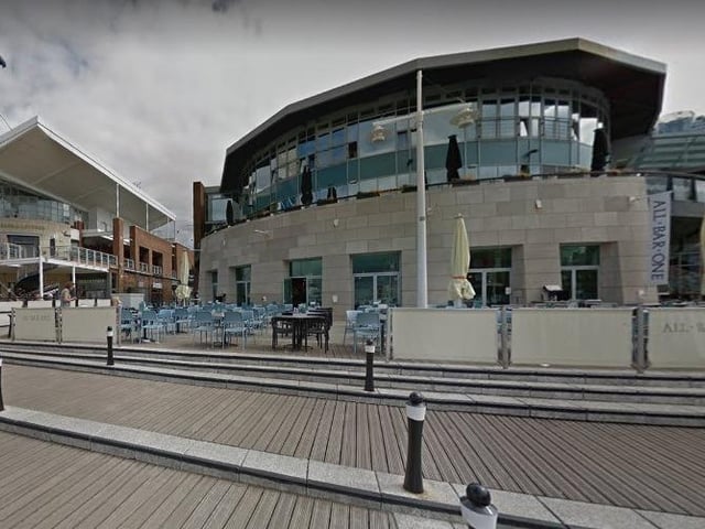 All Bar One, a cocktail bar in Gunwharf Quays has a 4.4 Google rating based on 2,712 reviews. One person writes: "Solid food and drinks Great music Loved the brisket burger and halloumi fries."