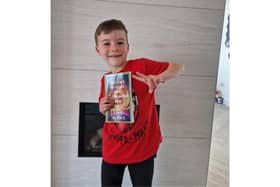 Theo Robbins, six, from Fareham, has written a book in aid of the Hero Paws charity called The Cousin Adventure, Book 1: The Elemental Gems