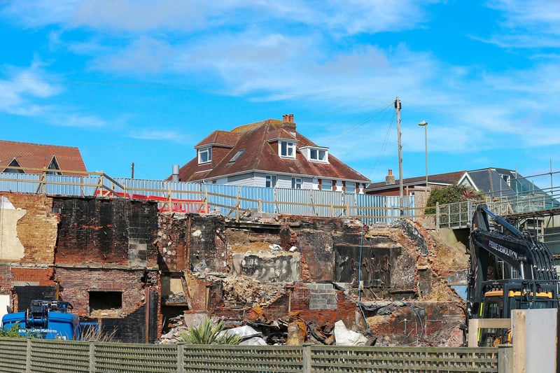 Demolition site at the Osborne View pub, Hill Head, Fareham, showing ongoing work
Picture: Chris Moorhouse (100724-019)