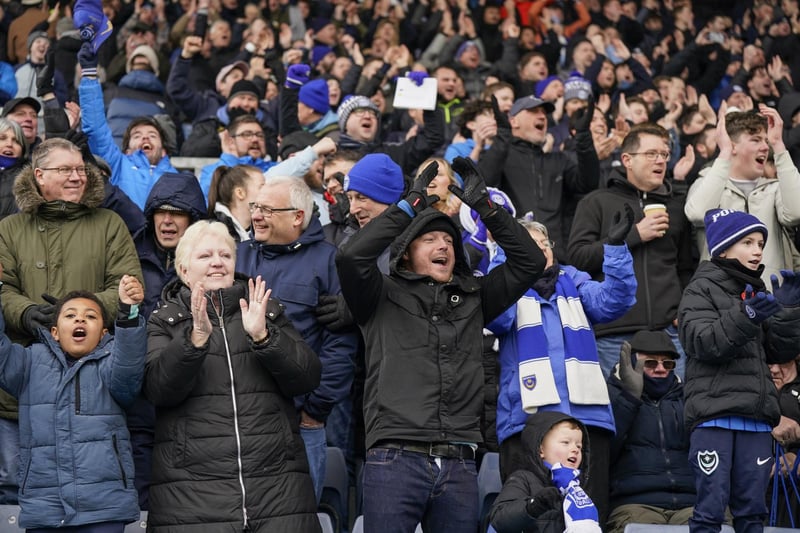 There were nearly 1,500 Pompey fans in party mood as their side picked up a much-needed win on the road at Oxford United.